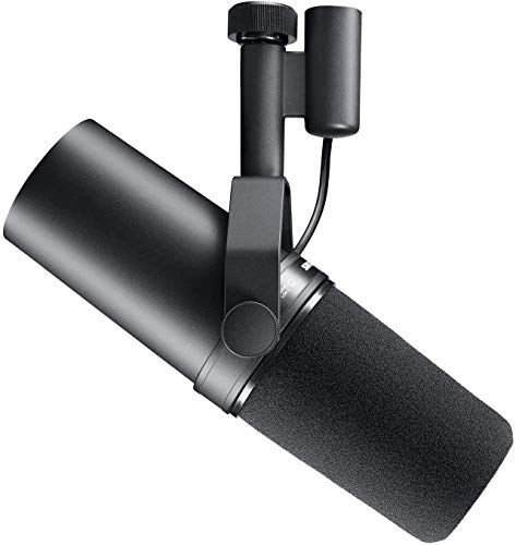 Shure SM7B Vocal Dynamic Microphone for Broadcast, Podcast & Recording, XLR Studio Mic for Music & Speech, Wide-Range Frequency, Warm & Smooth Sound, Rugged Construction, Detachable Windscreen - Black - PUF HOUSE